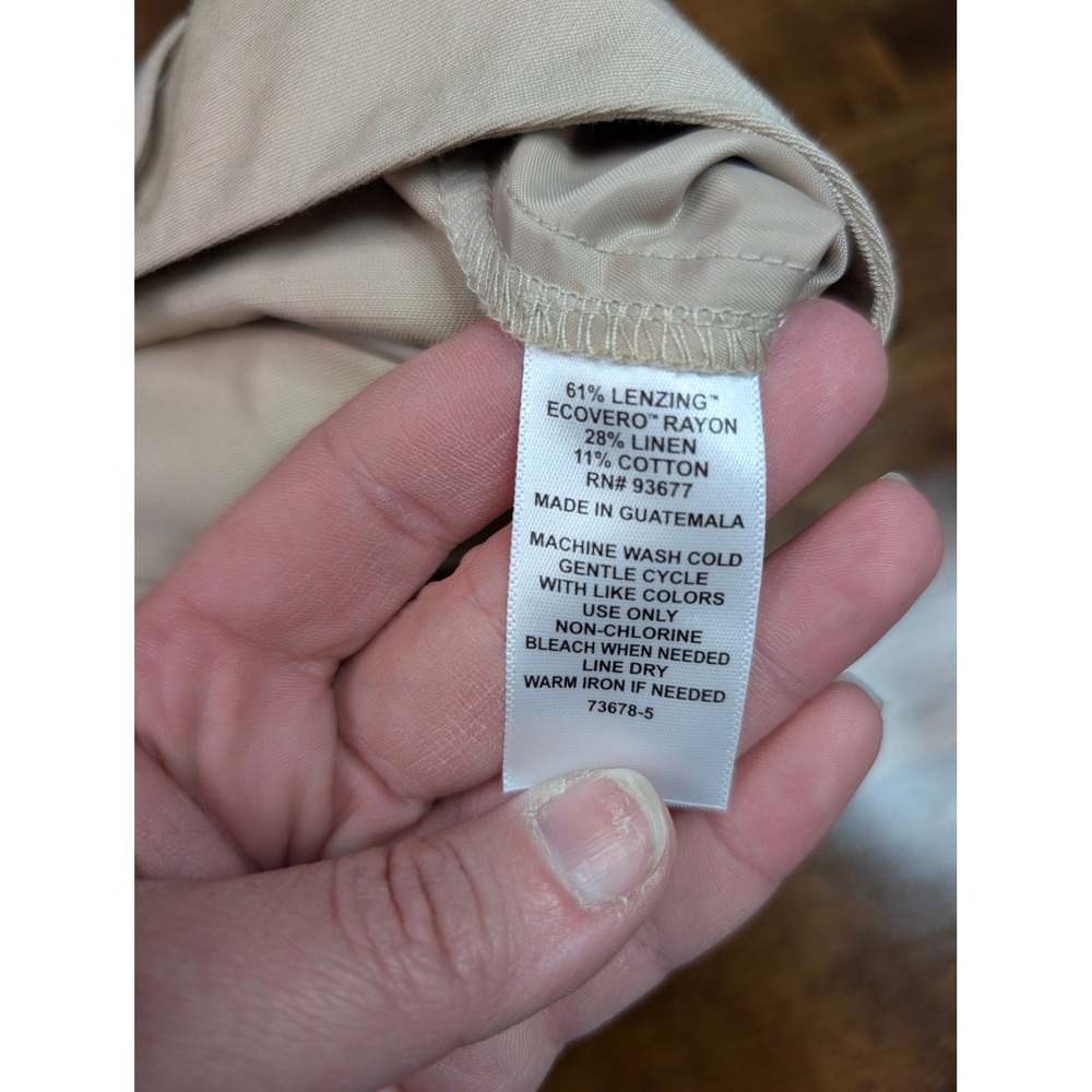 Worthington Trouser Pants‎ Womens SZ 14 Beige NEW High-Rise Wide Leg Workwear - Picture 9 of 9